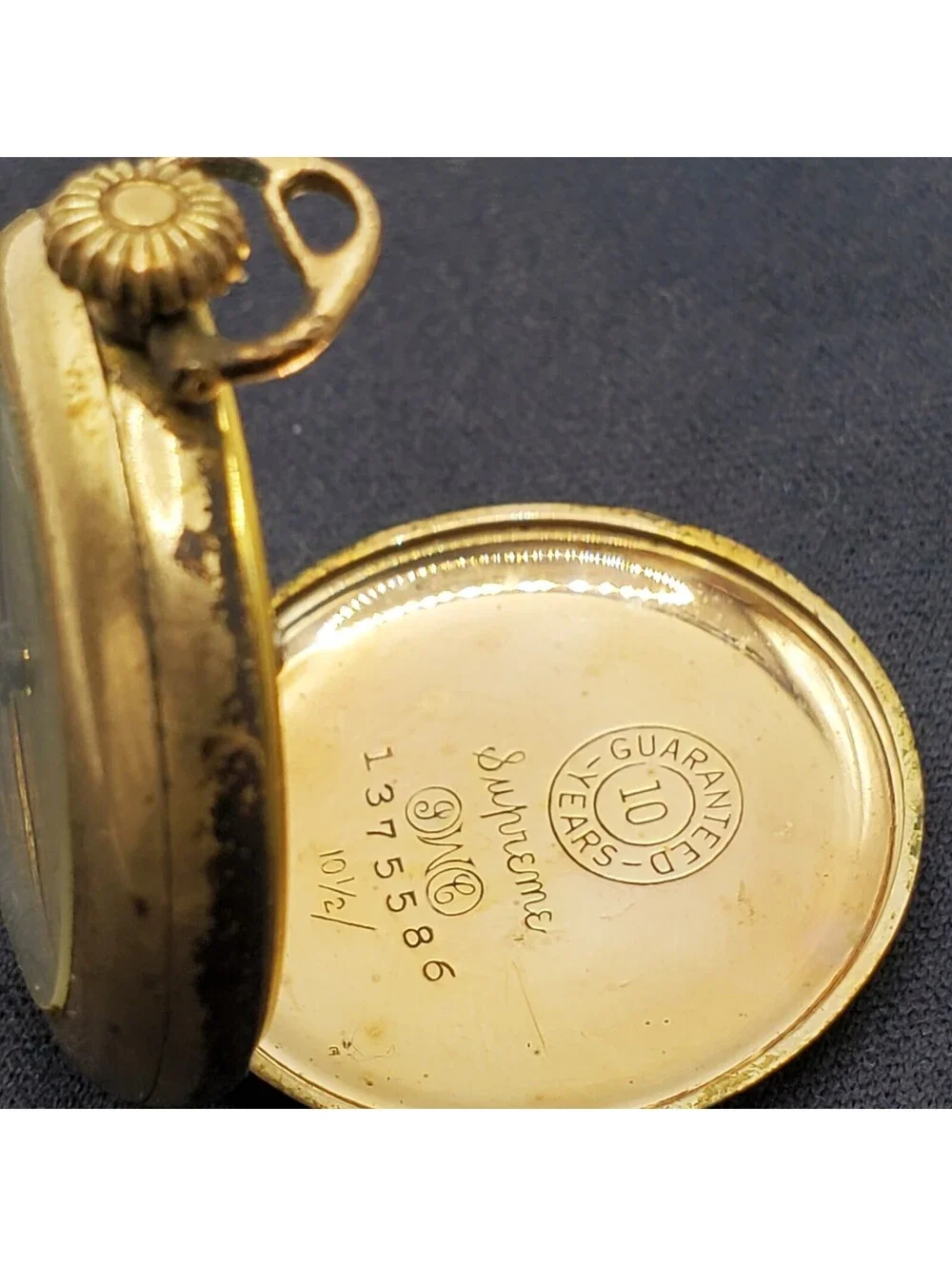 Vintage Illinois Watch Company Swiss Pocket Pendant Womens Watch Elna 7 Jewels